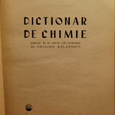 Dicționar de chimie