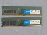 Kit Memorie RAM Crucial 8GB (2x4GB) DDR4 2400MHz CL17 UDIMM 1.2V CT4G4DFS824A
