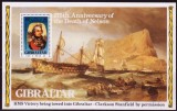 C153 - Gibraltar 1980 - Nelson bloc neuzat,perfecta stare, Nestampilat
