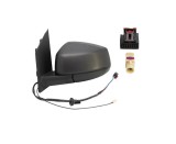 Oglinda exterioara Volkswagen Caddy, 11.2020-, montare stanga, reglaj electric; carcasa neagra; incalzit; sticla convexa; geam cromat; 16 gauri / 5 p