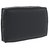 Cumpara ieftin Pernă pentru spătar din paleți cu pernă Negru 60 x 40 x 12 cm