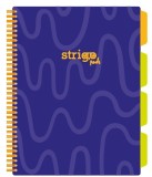 Caiet cu Spirala si Separatoare Strigo Pads Project Book Neon A4, Matematica