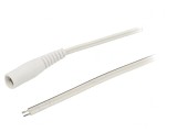 Cablu Alimentare DC Alb 1,5m 5,5/2,1mm