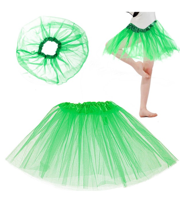 Fusta tutu pentru copii, verde, marime universala