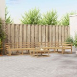 vidaXL Set de canapele de exterior 7 pcs Alb 79 x 79 x 37 cm 3386548