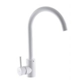 Baterie bucatarie Mixxus SUS-011 White din otel inoxidabil, monocomanda, racorduri incluse