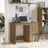 Birou Stejar Artizanal 100x50x76 cm vidaXL Lemn Prelucrat Maro | Birou Calculator, Studiu, Modern