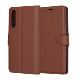 Husa pentru Huawei P20 Pro, Techsuit Leather Folio, Brown