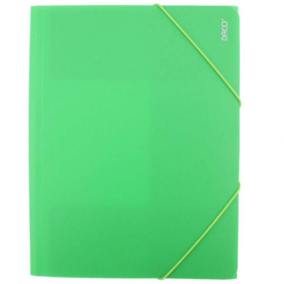 Mapa Plastic cu Elastic A4 DACO, 500 MIC, Verde Deschis, Mape din Plastic, Mape pentru Acte, Dosar Documente, Dosar Acte, Dosar cu Elastic, Mapa cu El foto