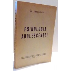 PSIHOLOGIA ADOLESCENTEI de ST. ZISSULESCU , 1942