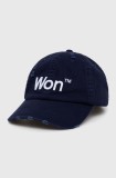 Won Hundred șapcă de baseball din bumbac culoarea albastru marin, cu imprimeu
