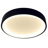 Plafoniera Lind LED 62W 4000K 60cm IP20, negru, Erste
