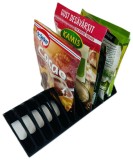 Suport organizator plicuri de condimente &ndash; 12 compartimente &ndash; printat 3D din PLA &ndash; Negru, Model Dudi, Oem