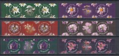 ROMANIA 2009 LP 1830 FLORI DIN ARII PROTEJATE SERIE+SERIE CU VINIETE MNH
