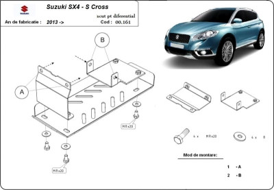 Scut metalic diferential Suzuki S-Cross 4x4 2013-2021 foto