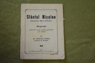 Stefan Lupsa - Sfantul Nicolae 1930 foto