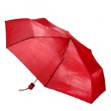 Umbrelă Ploaie Pliabilă, Manuală, Roșie, Lungime 53cm, Diametru 100cm, Oem