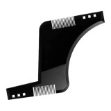 Pieptan Contur Barba Negru, Sablon Modelare Barba Mustata, Ingrijire Profesionala Fata, Barber Shop Beard