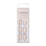 Unghii false imPress Point Pink, 30 bucati, Kiss