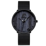Cumpara ieftin Ceas Barbatesc Geneva Elegant Negru, Quartz, Cadran Negru, Curea Metalica Neagra, Diametru 4cm, Rezistent Apa