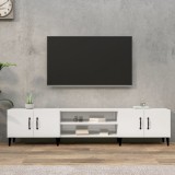 vidaXL Comodă TV, alb extralucios, 180x31,5x40 cm, lemn prelucrat
