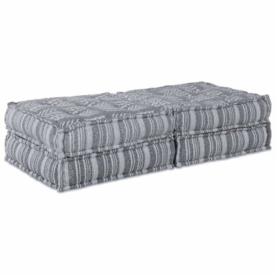 vidaXL Pernă 2 pcs Gri deschis 70 x 70 x 36 cm Poliester foto