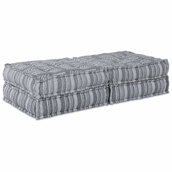 vidaXL Pernă 2 pcs Gri deschis 70 x 70 x 36 cm Poliester