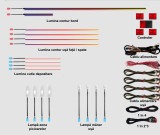 Lumini ambientale dedicate BMW Seria 5 F 10 F18 2010-2016, RGB Acrilice 18 in 1 Dinamice cu efect symphony, Control din Aplicatie Bluetooth Buton