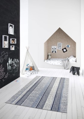 Covor Belgian, Preston 47276, Albastru, Diverse Dimensiuni - 200x290 cm foto