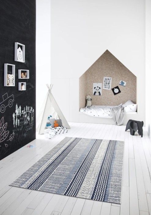 Covor Belgian, Preston 47276, Albastru, Diverse Dimensiuni - 200x290 cm