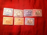 Serie mica Aden colonie britanica 1951 George VI si motive locale , 7 valori cu supratipar