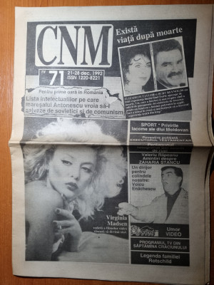 ziarul CNM 21-28 decembrie 1992-echipa progresul bucuresti,art. gica popescu foto