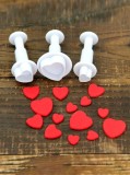 Set 3 forme pentru decor torturi sau prajituri cu ciocolata, marzipan - model