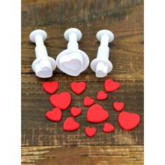 Set 3 forme pentru decor torturi sau prajituri cu ciocolata, marzipan - model