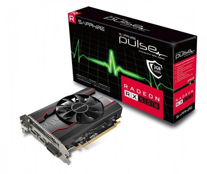 VGA SAPPHIRE RADEON RX550 2G GDDR5 PULSE VGA SAPPHIRE RADEON RX550 2G GDDR5 PULSE