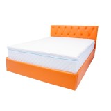 Topper Saltea Drimus MemoHR 6,5 cm, 120x200, memory foam 2 cm, spuma poliuretanica HR cu 5 zone de confort, husa detasabila tricot, hipoalergenica, fe