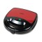 Sandwich Maker Heinner Garnet, 750 W, plite fixe, invelis antiaderent, grill, sistem blocare, indicator luminos, Rosu