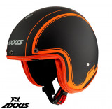 Casca pentru scuter - motocicleta Axxis model Hornet SV Royal A4 portocaliu fluor mat (ochelari soare integrati) L (59/60cm)