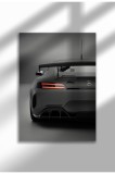 Poster p&acirc;nză ne&icirc;nrămat cu supermașină - Imprimare digitală - Merc GT4 2020 09 | A3 (29.7 x 42 cm)
