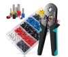Cleste Sertizare HSC8 6-4A + 1200 Ferule/Conectori Cabluri: 0.25-10mm&sup2;, AWG23-8, PVC+Cupru, Diverse Dimensiuni