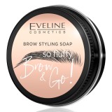 Sapun pentru fixarea sprancenelor Brow&amp;Go So Fluffy, 25ml, Eveline Cosmetics