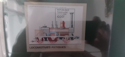 Togo-Transport,locomotive ,trenuri- colita -nestampilata MNH (T2) foto