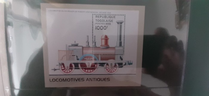 Togo-Transport,locomotive ,trenuri- colita -nestampilata MNH (T2)