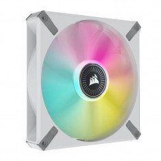 Ventilator pentru carcasa Corsair ML140 RGB ELITE WHITE 140mm Single Pack foto