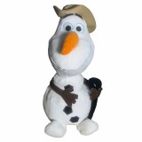 Jucarie de plus, Disney Olaf 35cm, cu Palarie, Baston