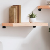 VidaXL Poliță de perete, 60x40x(2-6) cm, lemn masiv de stejar netratat