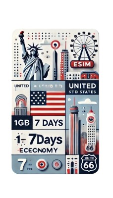 eSIM United States 1GB 7Days Economy foto