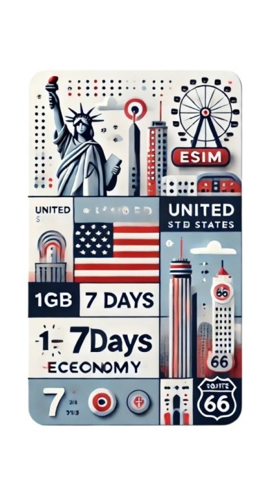 eSIM United States 1GB 7Days Economy