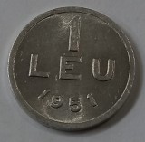 Rom&acirc;nia, Lot 1 Leu, 2 Lei 1951, UNC.