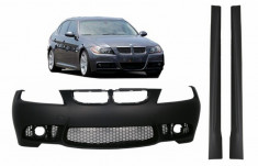 Bara Fata si Praguri laterale BMW Seria 3 E90 Sedan E91 Touring (2004-2008) (Non LCI) M3 Design fara Proiectoare Performance AutoTuning foto